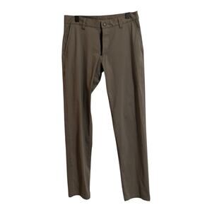 Rhone Pants Mens 30 Brown Commuter Classic Performance Flex Knit Stretch 30x28